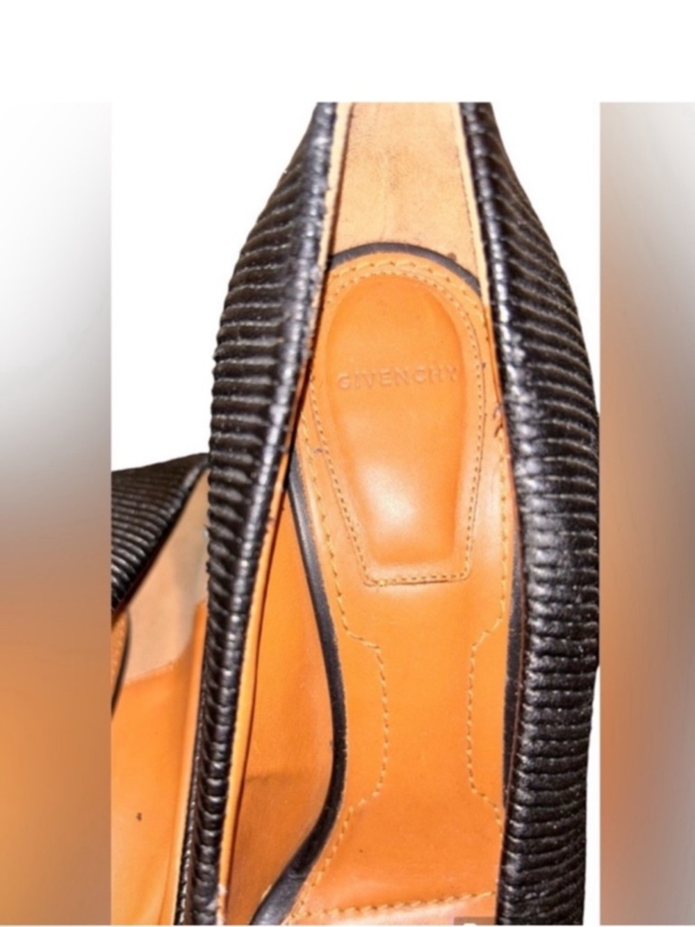Givenchy Black Textured Pointed-Toe Pumps - Picture 4 of 4